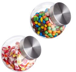 Relaxdays Set de 2 borcane pentru bomboane Relaxdays 1, 5 L (10115145)