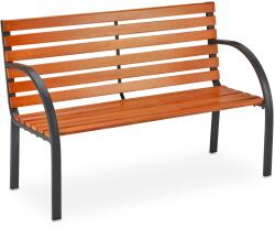 Relaxdays Bancă de grădină Relaxdays din lemn și metal (10064262)