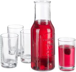 Relaxdays Set carafă apă Relaxdays cu pahare (10067073)