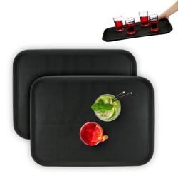 Relaxdays Set Relaxdays de 2 tăvi de servire 56 x 41 cm (10107728) Tava