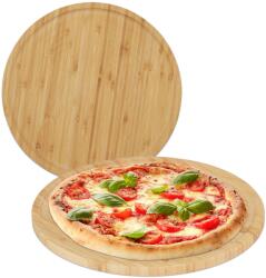 Relaxdays Farfurii de pizza Relaxdays din bambus, set de 2 (10092532)