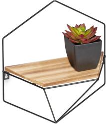 Relaxdays Raft de perete hexagonal metalic Relaxdays (10071503) Raft