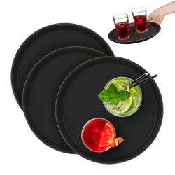 Relaxdays Set de 3 tavi rotunde Relaxdays pentru servire gastro (10088338) Tava