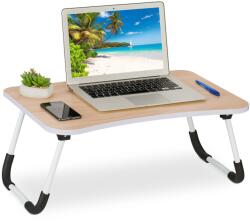 Relaxdays Masă pentru laptop Relaxdays cu aspect de lemn (10090075) Suport laptop
