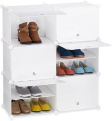 Relaxdays Dulap pantofi Relaxdays alb cu 12 compartimente (10069363) Pantofar