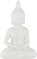 Relaxdays Figurină Buddha albă Relaxdays 18 cm (10093874)