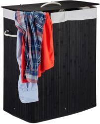 Relaxdays Coș de rufe Relaxdays din bambus cu 2 compartimente (10038261)