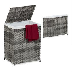 Relaxdays Coș de rufe Relaxdays cu aspect de ratan, 90 l (10114068)