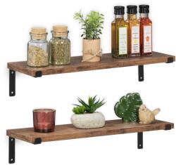 Relaxdays Raft de perete industrial Relaxdays, set de 2 (10084392) Raft