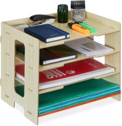 Relaxdays Tavă pentru scrisori Relaxdays din MDF cu 3 compartimente (10079342)