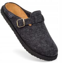 PanSzew Férfi papucs Barefoot Meleg filc papucs Bőr papucs PanSzew (Kapcie Męskie Skórzane Wełniane Laczki 43)