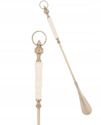  Hosszú cipőkanál - stílusos, fehér-arany dekoráció, Loyd Collection (171065)