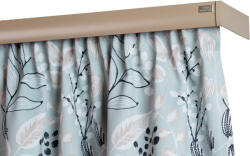  2 soros előlapos homok színű alumínium sín tartozékokkal - 360 cm