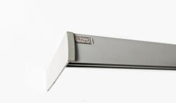  2 soros előlapos greige színű alumínium sín tartozékokkal - 210 cm