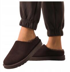 Casu Női Csokoládé Papucs Kényelmes Platformos Szőrme Divat R 39 (7103910000399)