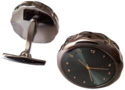  Butoni pentru Cămașă Cadran de Ceas - Negru | Accesoriu Elegant WZ4944 (WZ4944) Buton camasa