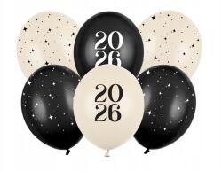 Party Deco Lufik Boldog Új Évet 2026 (6 db) Szilveszter dekoráció szilveszterre