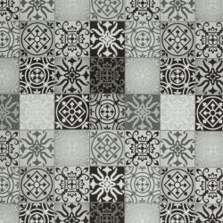 Vénilia Décor Gekkofix TILES BLACK AND WHITE öntapadós tapéta 45 cm x 15 m (55726)