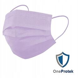 OneProtek Egyszerhasználatos Maszk 3 Rétegű Lila 10 Db