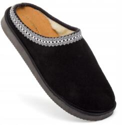 PanSzew Meleg Férfi Papucs Bőr Hegyi Bambusz Merinó Gyapjú PanSzew (Kapcie Męskie Ciepłe Wełniane Ocieplane 44)