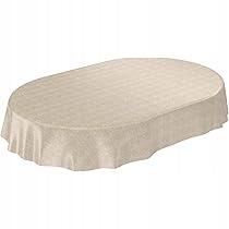  Anro Olajterítő Bézs lenvászon ovális 200x140cm