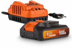 Powerplus POWDP90620 Töltő 20V/40V 2.0A plusz 20V Li-ion 2.0 akkumulátor (POWDP90620)