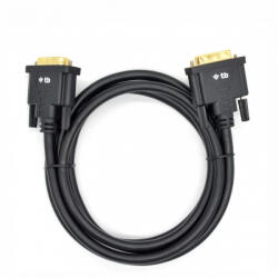 TB DVI cable M 24 + 1 1.8 m. Black, gold plated (AKTBXVD24DVI18B)