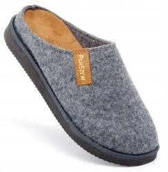 PanSzew Férfi papucs Filc Meleg otthoni papucs Laki papucs 40-46 PanSzew (Kapcie Męskie Skórzane Wełniane Ocieplane 44)