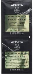 APIVITA Masca curatare cu argila verde pentru ten gras, 2*8 ml, Apivita Masca de fata