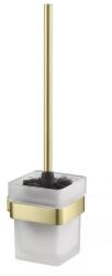 AREZZO design MONO WC kefe tartó, szálcsiszolt arany AR-120061BG (AR-120061BG)