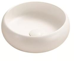 AREZZO design SORAYA 40 cm-es kerek kerámia mosdó, matt fehér AR-81300240WB (AR-81300240WB)