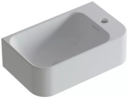 AREZZO design SORELLA 40 cm-es solid surface mosdó, matt fehér AR-813028WB (AR-813028WB)