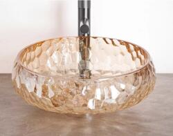 AREZZO design PRISMA ORA üvegmosdó, borostyán AR-M347O (AR-M347O) - szaniterplaza