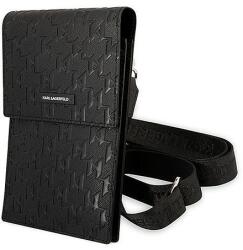 Karl Lagerfeld kézitáska KLWBSAMSMK fekete/fekete monogram lemez