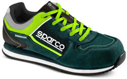 Sparco GYMKHANA SEB S1P SRC munkavédelmi cipő zöld-sárga 39