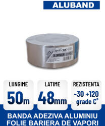 ANTICOR Banda autoadeziva din aluminiu folie bariera de vapori ALUBAND