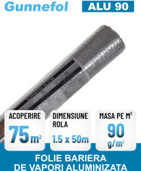 Gunnefol Folie bariera de vapori aluminizata GUNNEFOL ALU 90