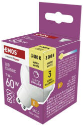 EMOS EMOS ZQ8E42S, LED izzó Classic MR16 / GU10 / 7 W (60 W) / 800 lm / meleg fehér / dimmelhető (ZQ8E42S)