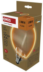 EMOS EMOS Z5BO11, LED izzó DECO G130OA / E27 / 4 W (22 W) / 220 lm / flame (Z5BO11)