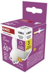 EMOS EMOS ZQ8E44D, LED izzó Classic MR16 / GU10 / 7 W (60 W) / 800 lm / Természetes fehér / dimmelhető (ZQ8E44D)