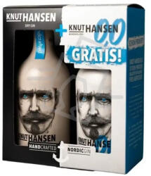 KNUT HANSEN Dry Gin 42% 0,5 l + Dry Gin 0% 0,5 l - díszdobozban