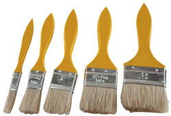 Extol Craft ecset készlet, 5db, fanyelű; 0, 5", 1", 1, 5", 2", 2, 5", vastagság: 1cm (9153) - profikisgep