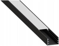 SmartLED Profil încastrat pentru bandă LED, 1 m, negru/alb (SD0096)
