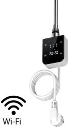 Leziter Wifi-s fűtőpatron törölközőszárító radiátorhoz digitális hőfokszabályozóval 600W fehér (LFPW05-600W-W) - tipparuhaz