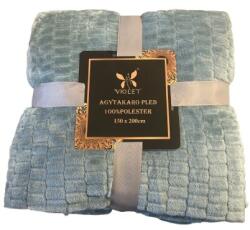 merystyle Poliészter puha plüss pléd/takaró díszcsomagolásban, 150 x 200 cm - Zöldesszürke (5538)