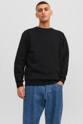 JACK & JONES Jack & Jones, Kerek nyakú egyszínű pulóver, Fekete, L (12249341-BLACK-L)