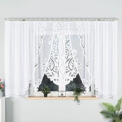 Markizeta Jacquard függöny, Felszerelésre kész, Pola modell, 400x160 cm, Marquise, Fehér (MAR_65152)
