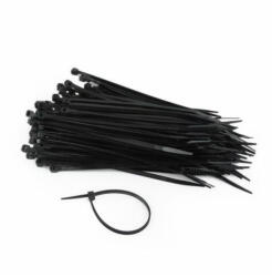  Kábelkötegelő 200x3.6mm fekete (50db/cs) (23814)