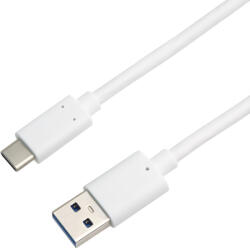 PremiumCord USB C - USB 3.2 Gen 2 60W 10 Gbit/s kábel 2m fehér (KU31CK2W) (KU31CK2W)