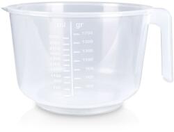 Vilde konyhai tál, 2, 5 l, átlátszó, 24x20x14 cm, mértékkel, csúszásmentes talppal (KO-030001200)